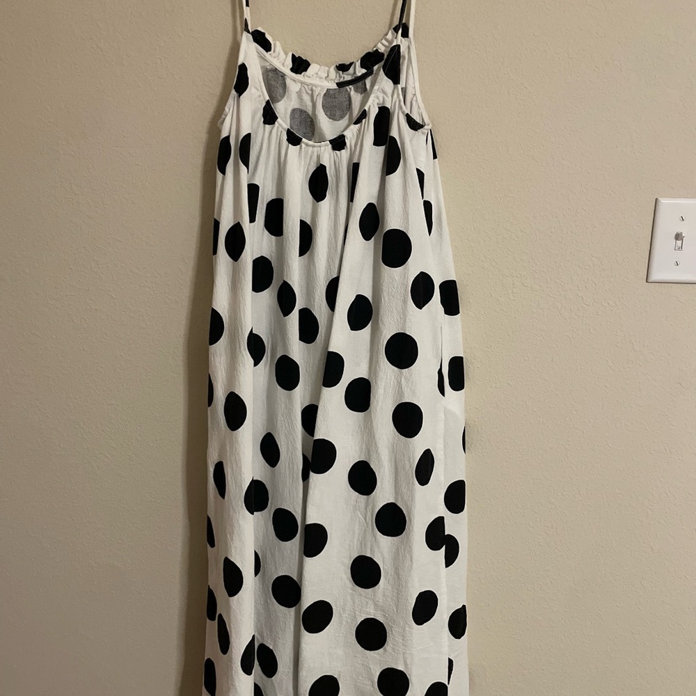 Tabitha Brown X Target Polka Dot Cotton Dress Size Small - Picture 3 of 6